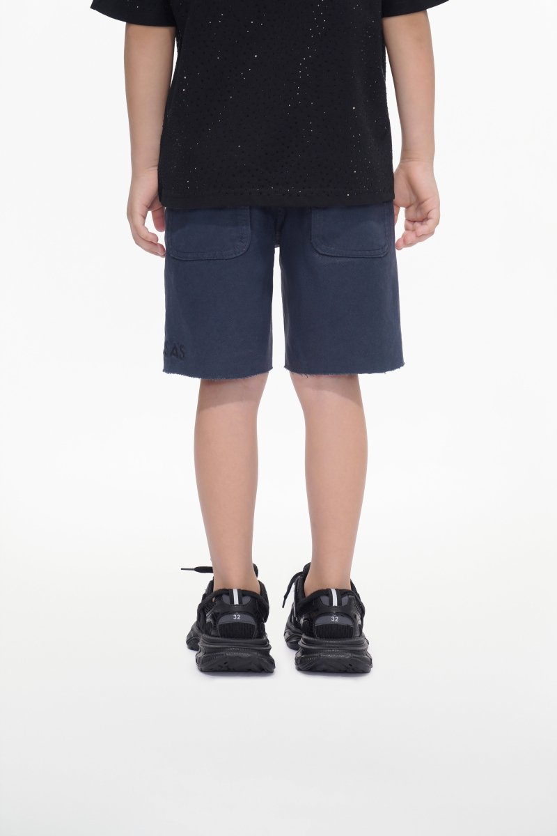 Jr. Shorts Kids Denim Navy Waxed - Valabasas