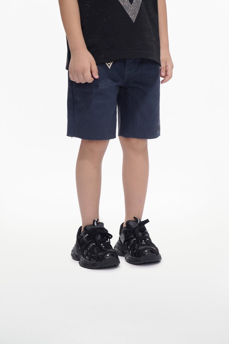Jr. Shorts Kids Denim Navy Waxed - Valabasas