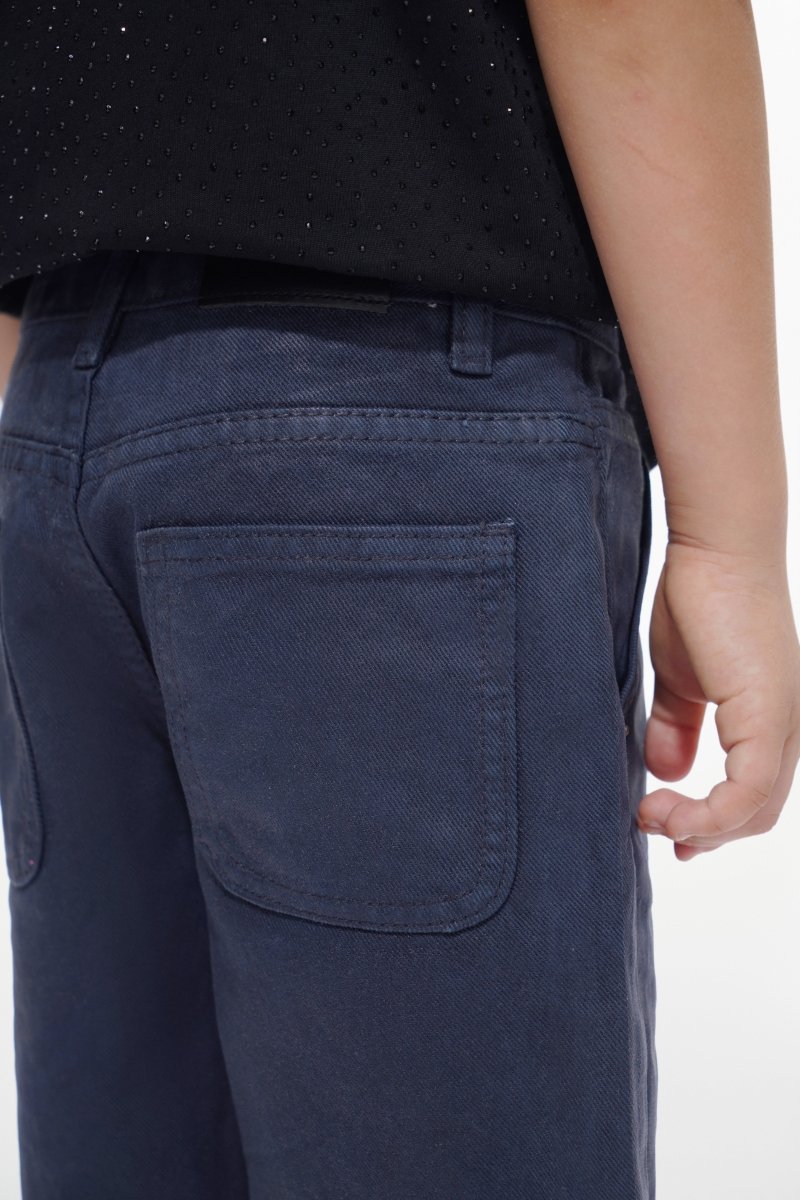Jr. Shorts Kids Denim Navy Waxed - Valabasas