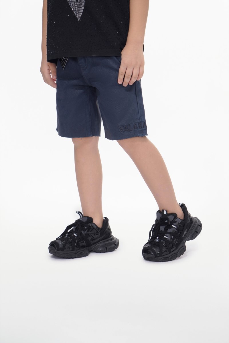 Jr. Shorts Kids Denim Navy Waxed - Valabasas