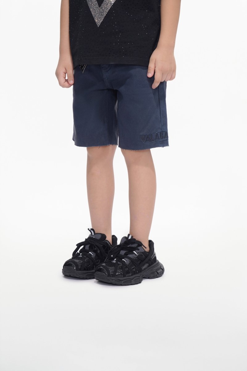Jr. Shorts Kids Denim Navy Waxed - Valabasas