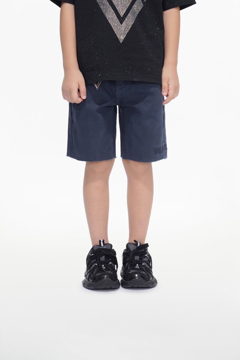Jr. Shorts Kids Denim Navy Waxed - Valabasas