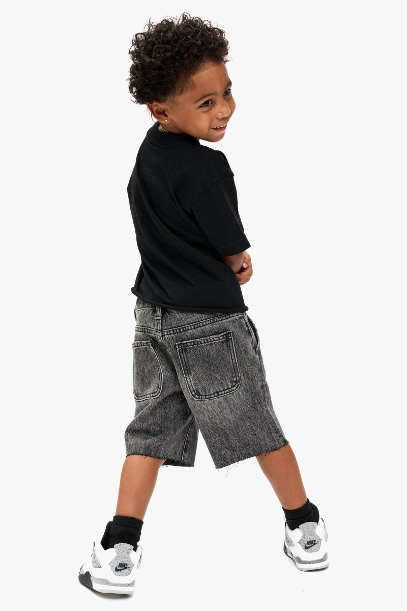 Jr. Shorts Kids Denim Shorts Grey - Valabasas