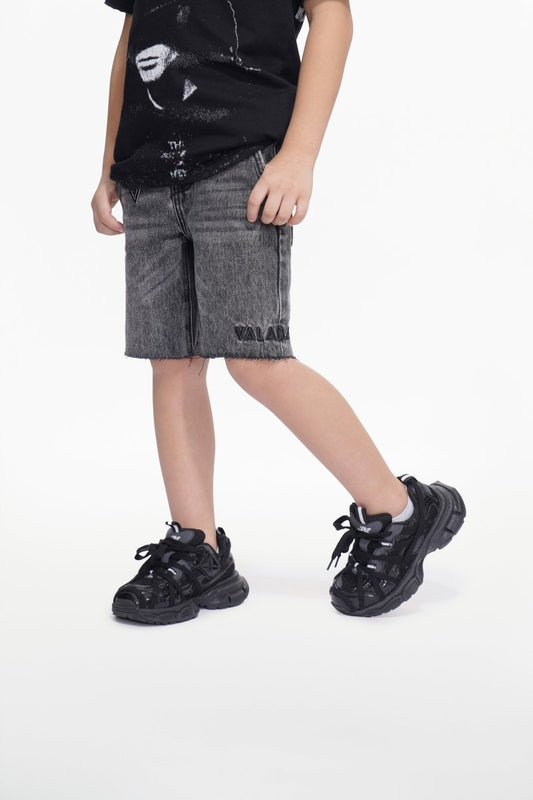 Jr. Shorts Kids Denim Shorts Grey - Valabasas