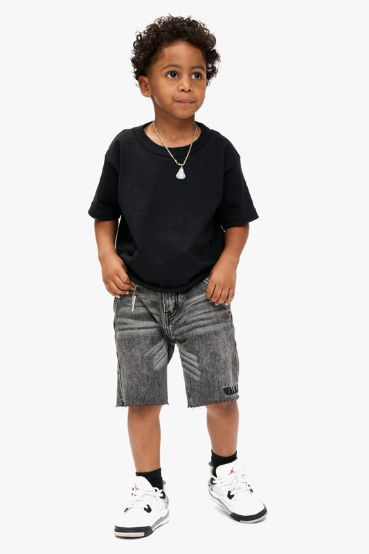 Jr. Shorts Kids Denim Shorts Grey - Valabasas