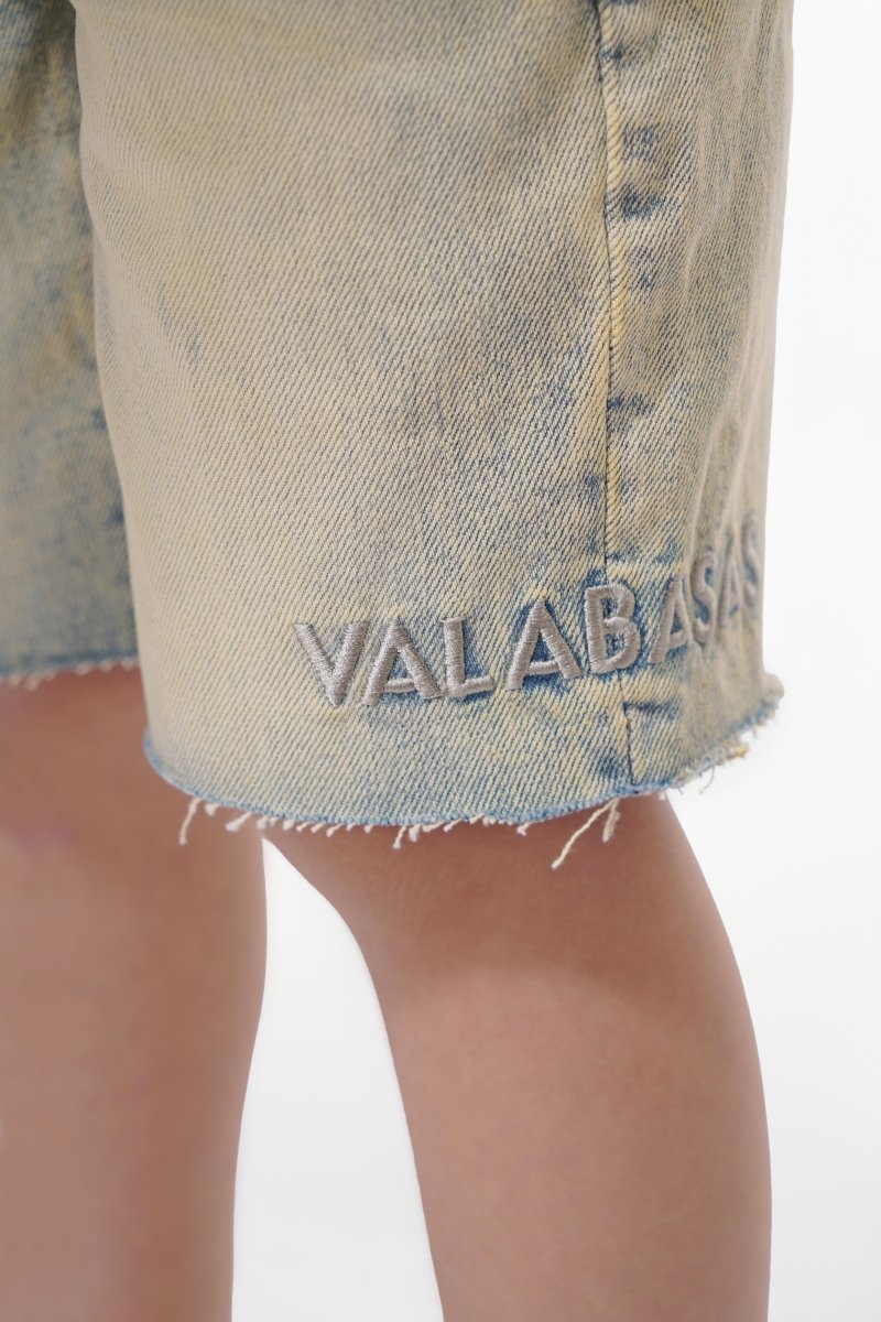 Jr. Shorts Kids Denim Vintage Wash - Valabasas