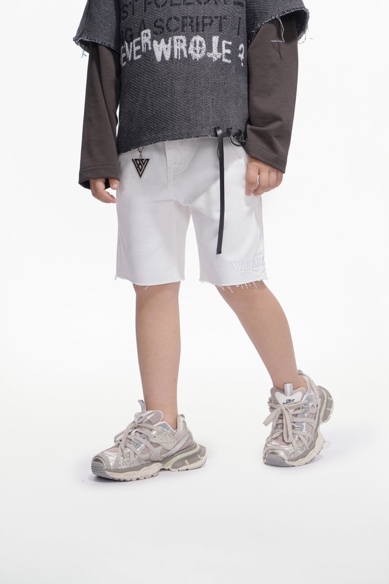 Jr. Shorts Kids Denim White - Valabasas