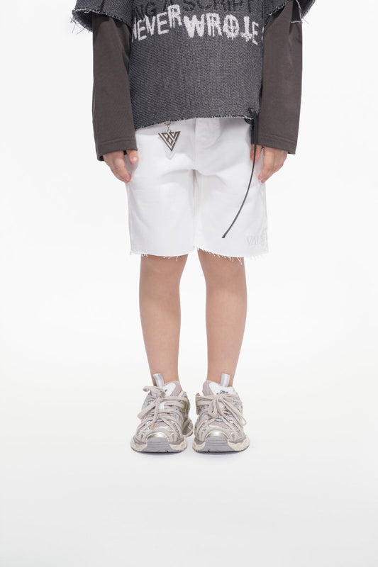 Jr. Shorts Kids Denim White - Valabasas