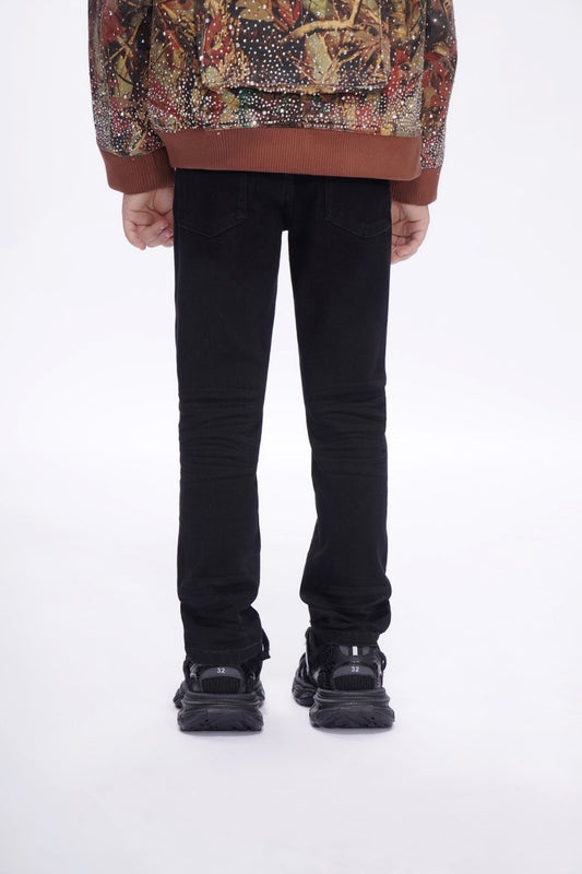 Jr.Slim Kids Black Jeans - Valabasas