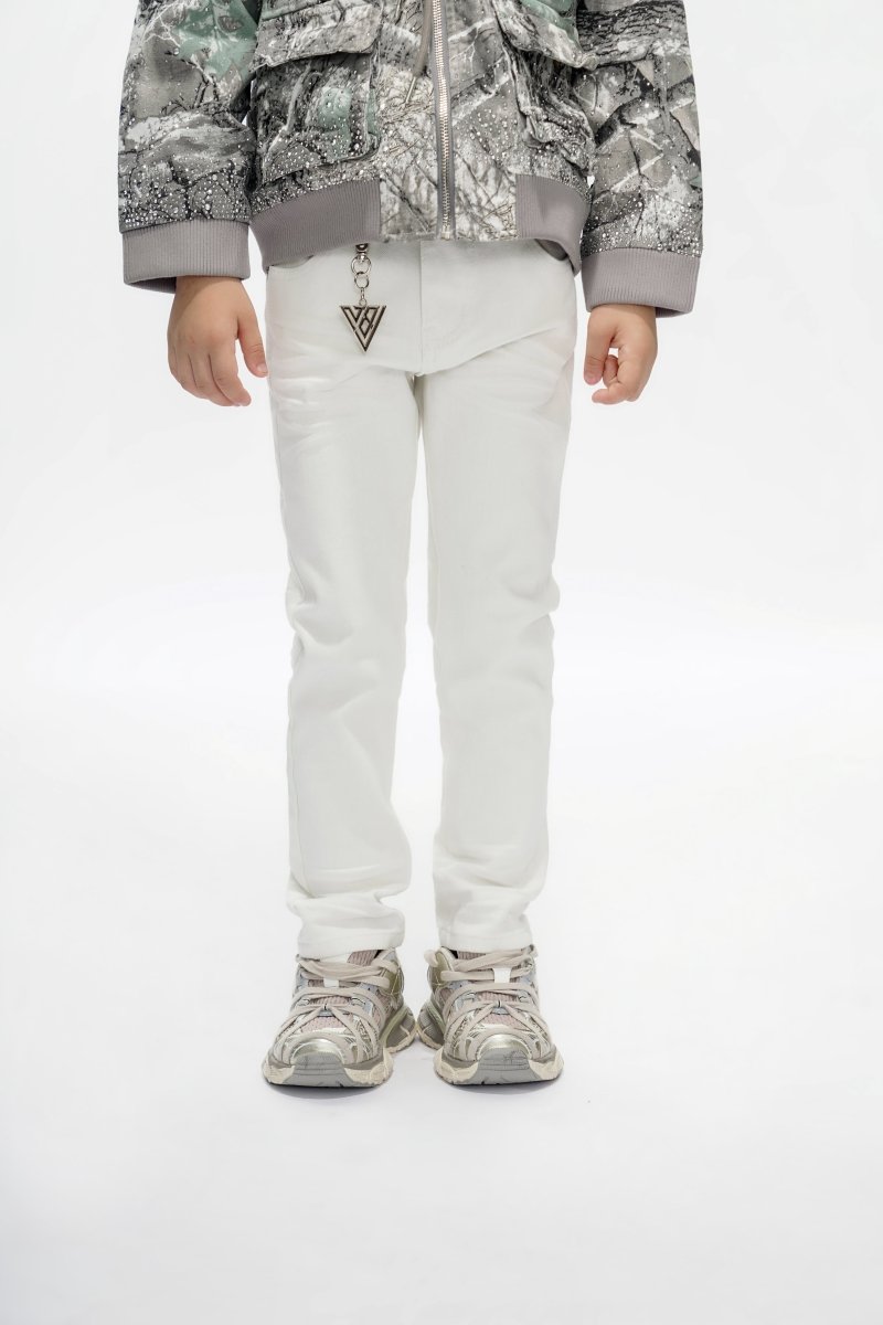 Jr.Slim Kids Jeans White - Valabasas