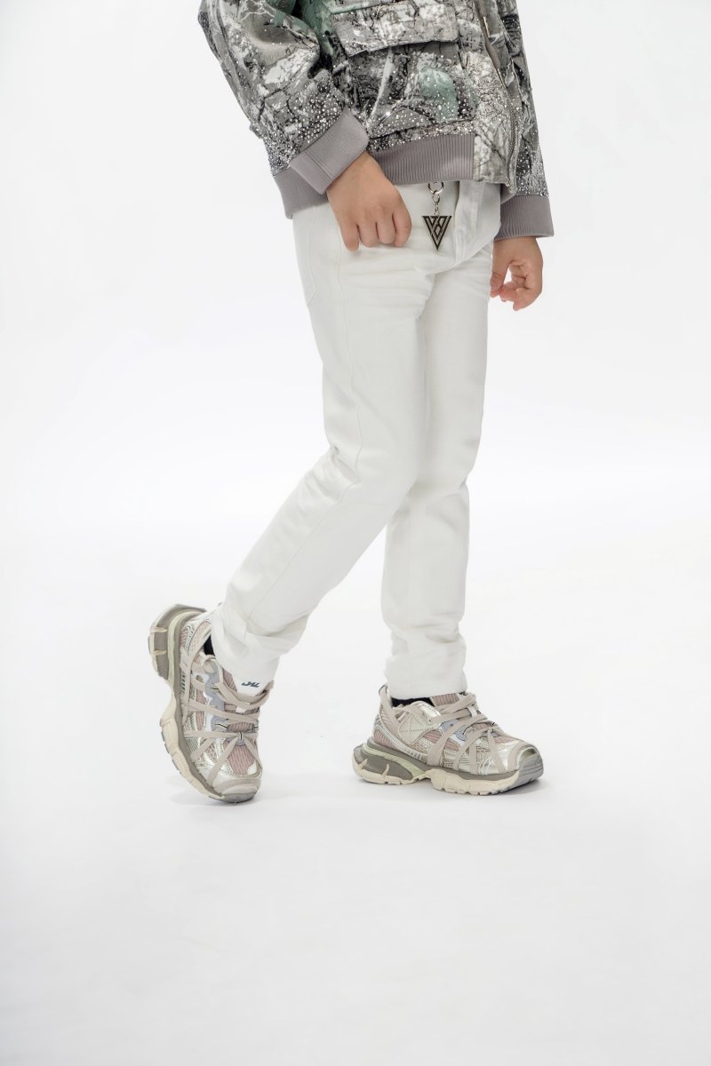Jr.Slim Kids Jeans White - Valabasas