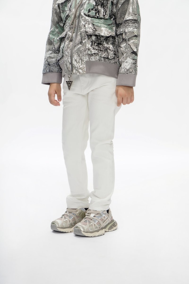 Jr.Slim Kids Jeans White - Valabasas