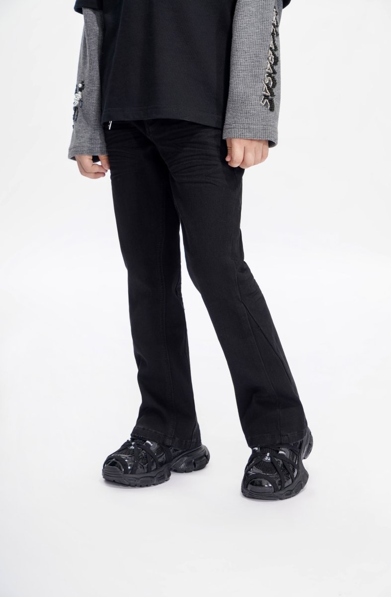 Jr.Stacked Kids Jeans Black - Valabasas