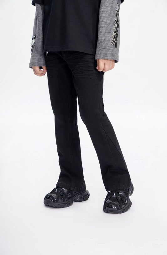 Jr.Stacked Kids Jeans Black - Valabasas