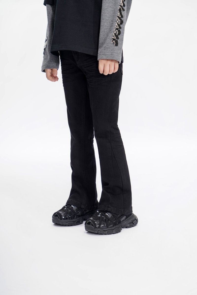 Jr.Stacked Kids Jeans Black - Valabasas