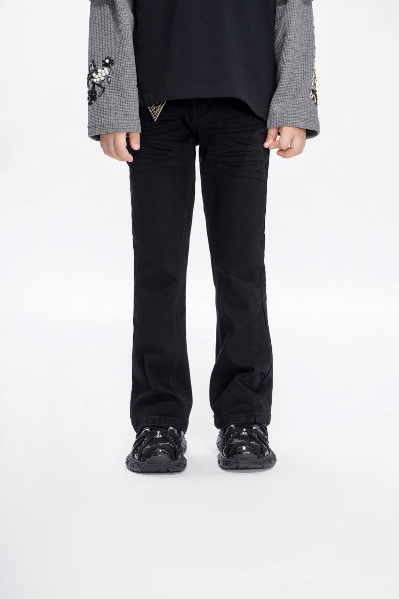 Jr.Stacked Kids Jeans Black - Valabasas