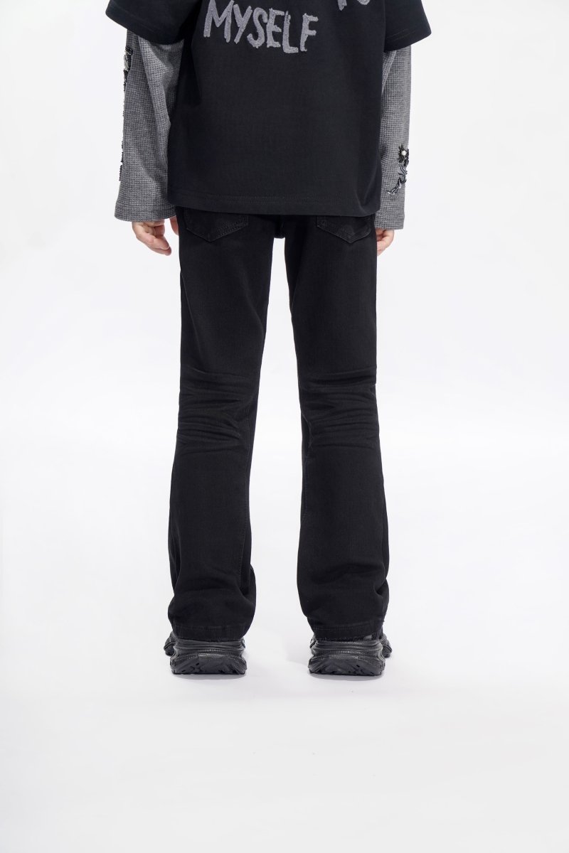 Jr.Stacked Kids Jeans Black - Valabasas