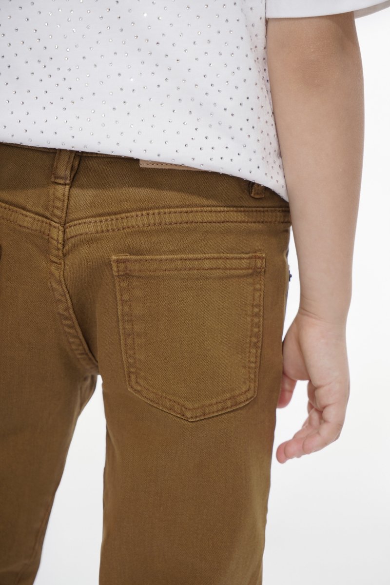 Jr.Stacked Kids Jeans Brown Waxed - Valabasas