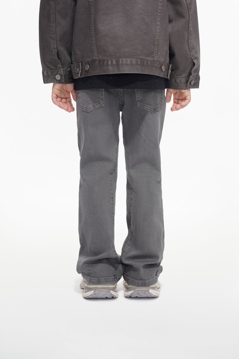 Jr.Stacked Kids Jeans Grey Waxed - Valabasas