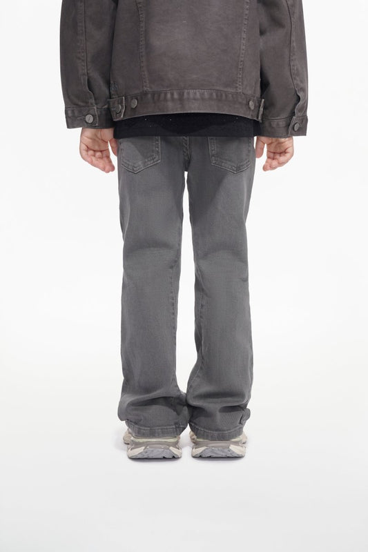 Jr.Stacked Kids Jeans Grey Waxed - Valabasas
