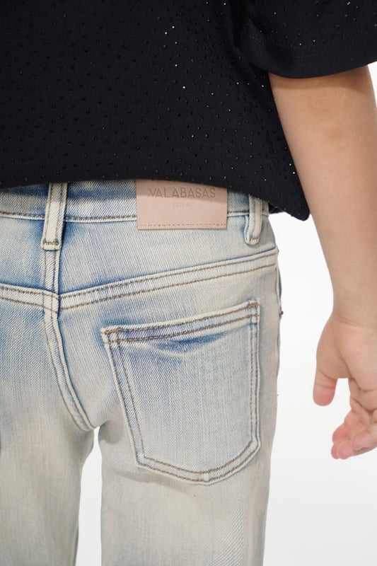 Jr.Stacked Kids Jeans Light Wash - Valabasas