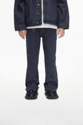 Kids Jr.Stacked Navy Waxed Jeans