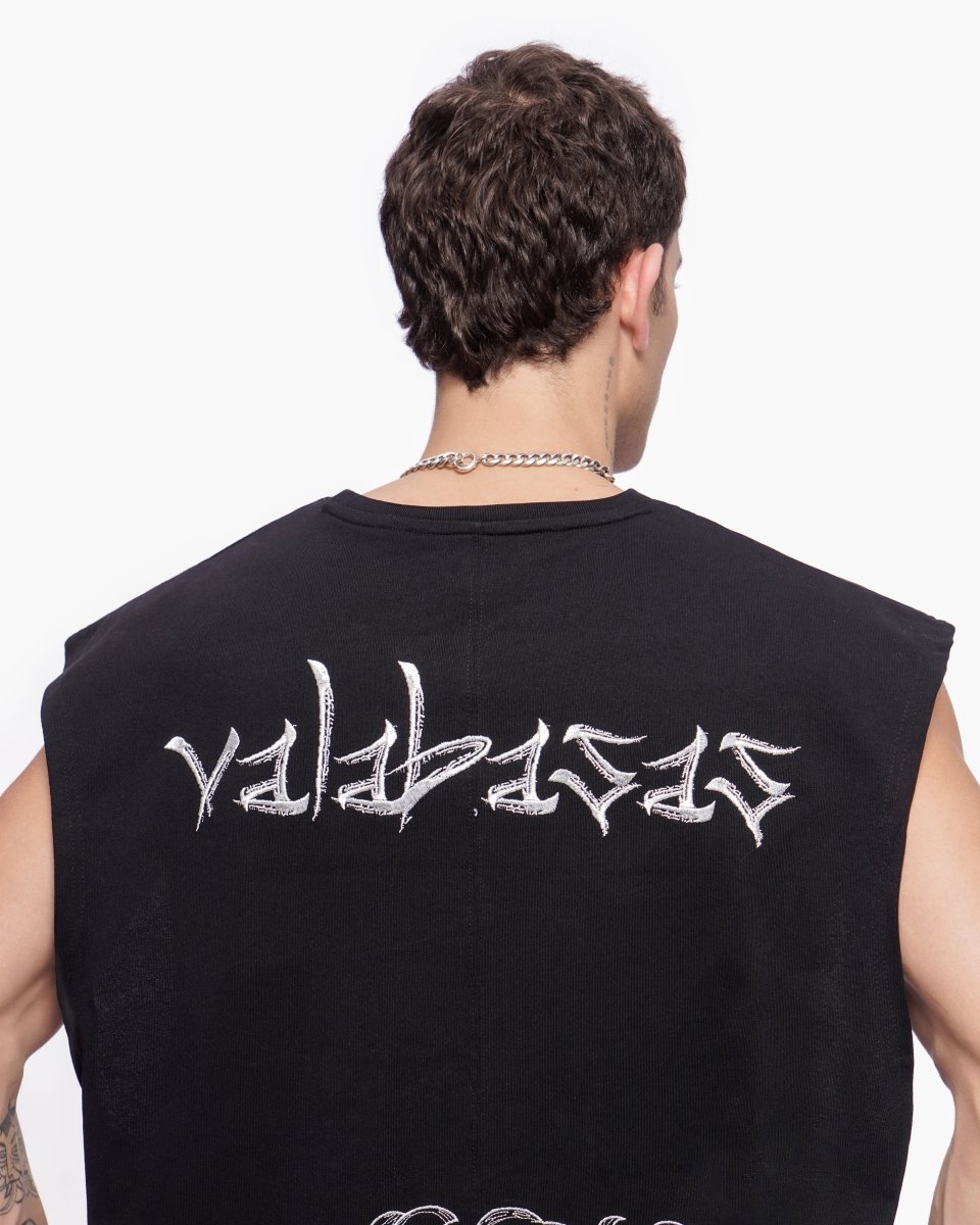 Kaito Cut-Off Tee Black - Valabasas