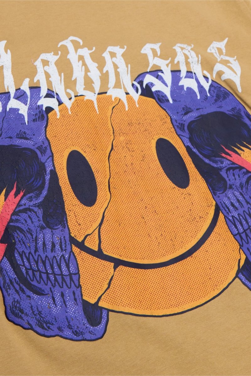 "KEEP SMILING" VINTAGE BRONZE MIST TEE