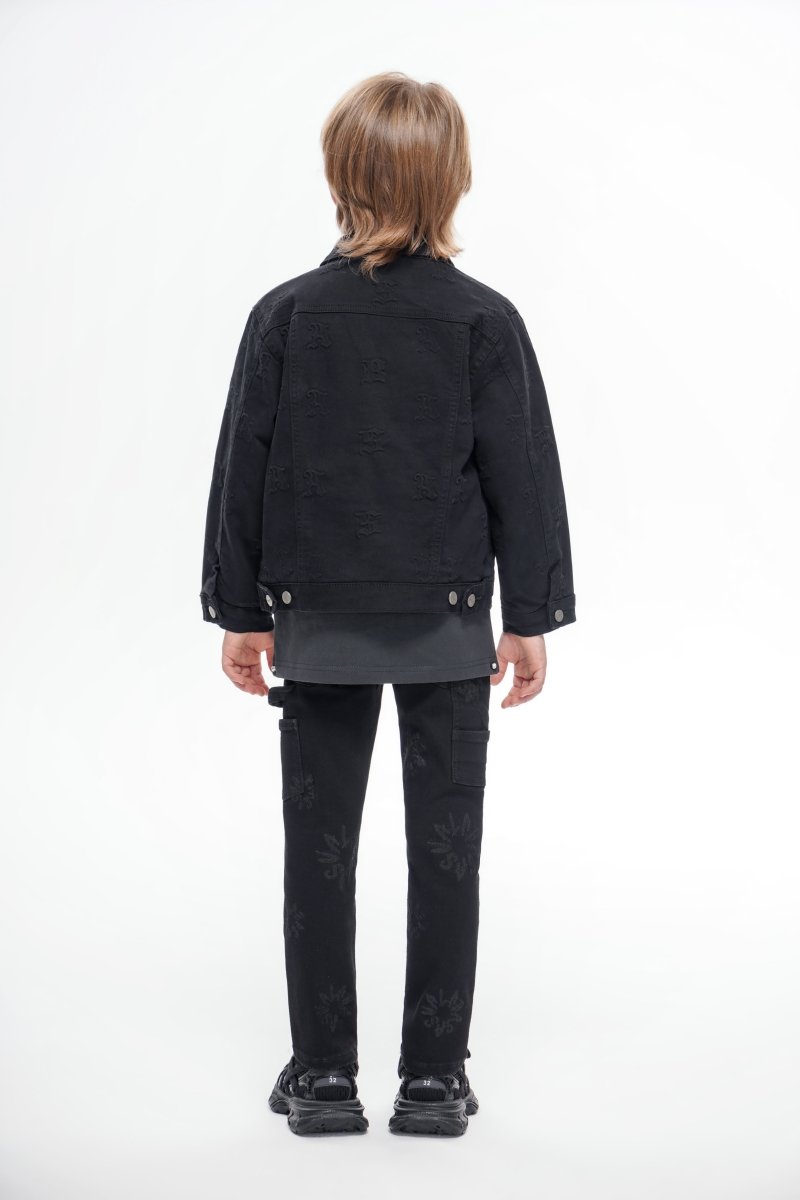 Kids Art Black Washed Stacked - Valabasas