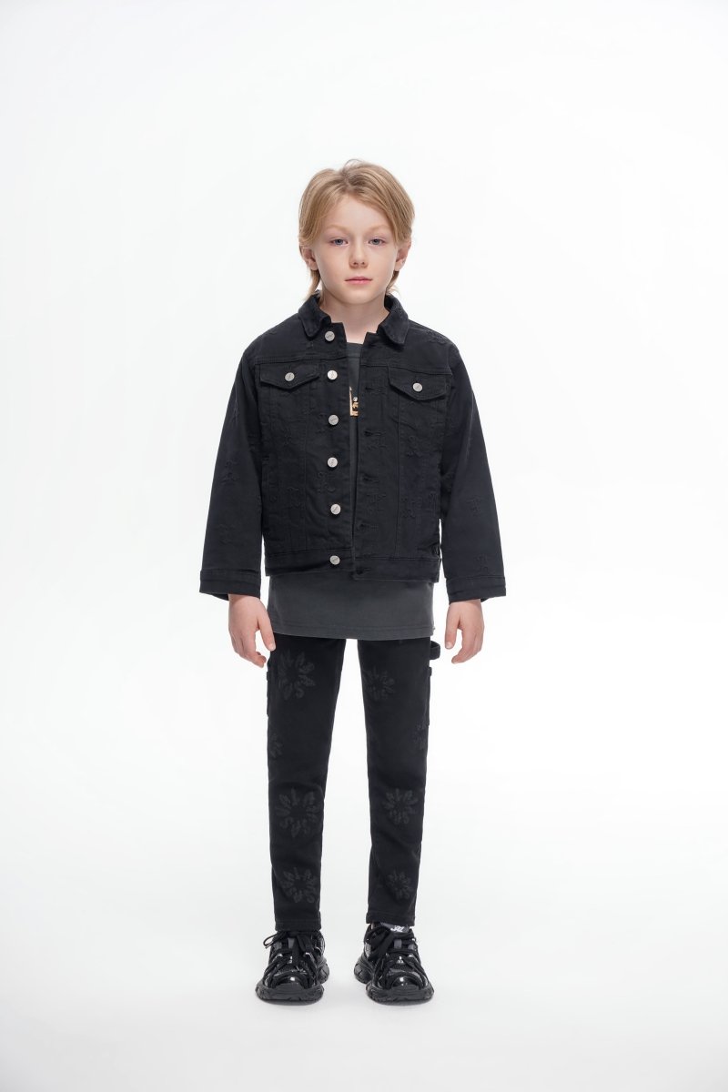 Kids Art Black Washed Stacked - Valabasas