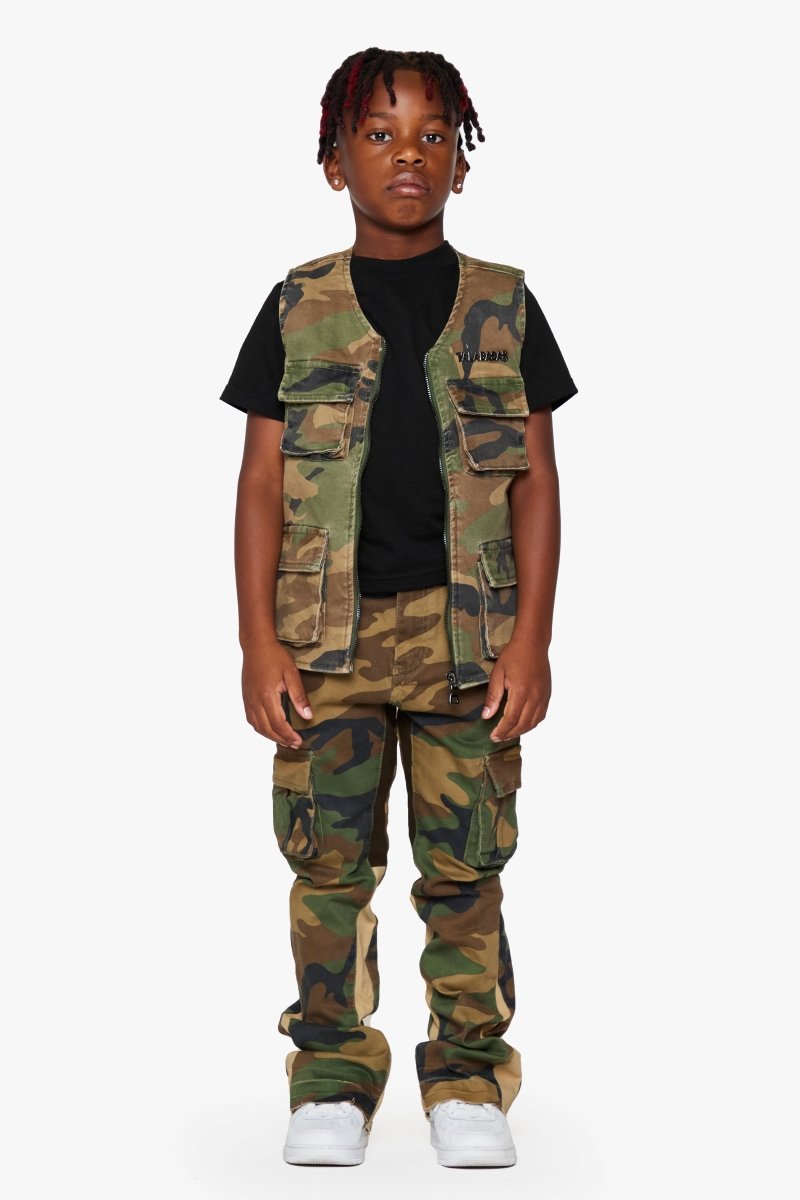 KIDS "BATTALION" - VEST FOILAGE GREEN - Valabasas