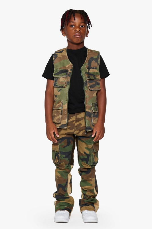 KIDS "BATTALION" - VEST FOILAGE GREEN - Valabasas