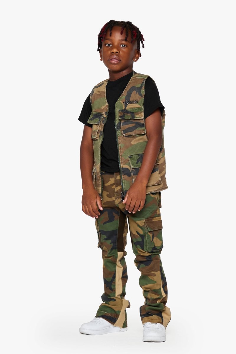 KIDS "BATTALION" - VEST FOILAGE GREEN - Valabasas