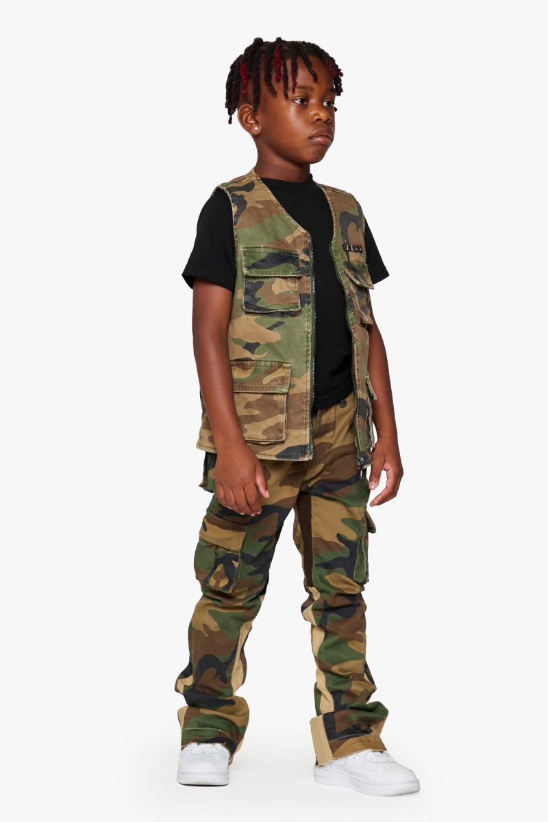 KIDS "BATTALION" - VEST FOILAGE GREEN - Valabasas