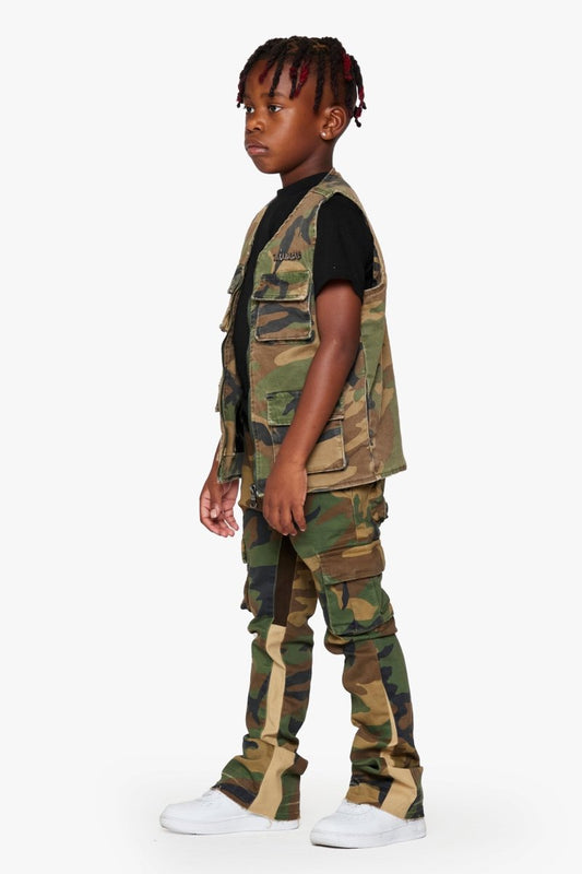 KIDS "BATTALION" - VEST FOILAGE GREEN - Valabasas