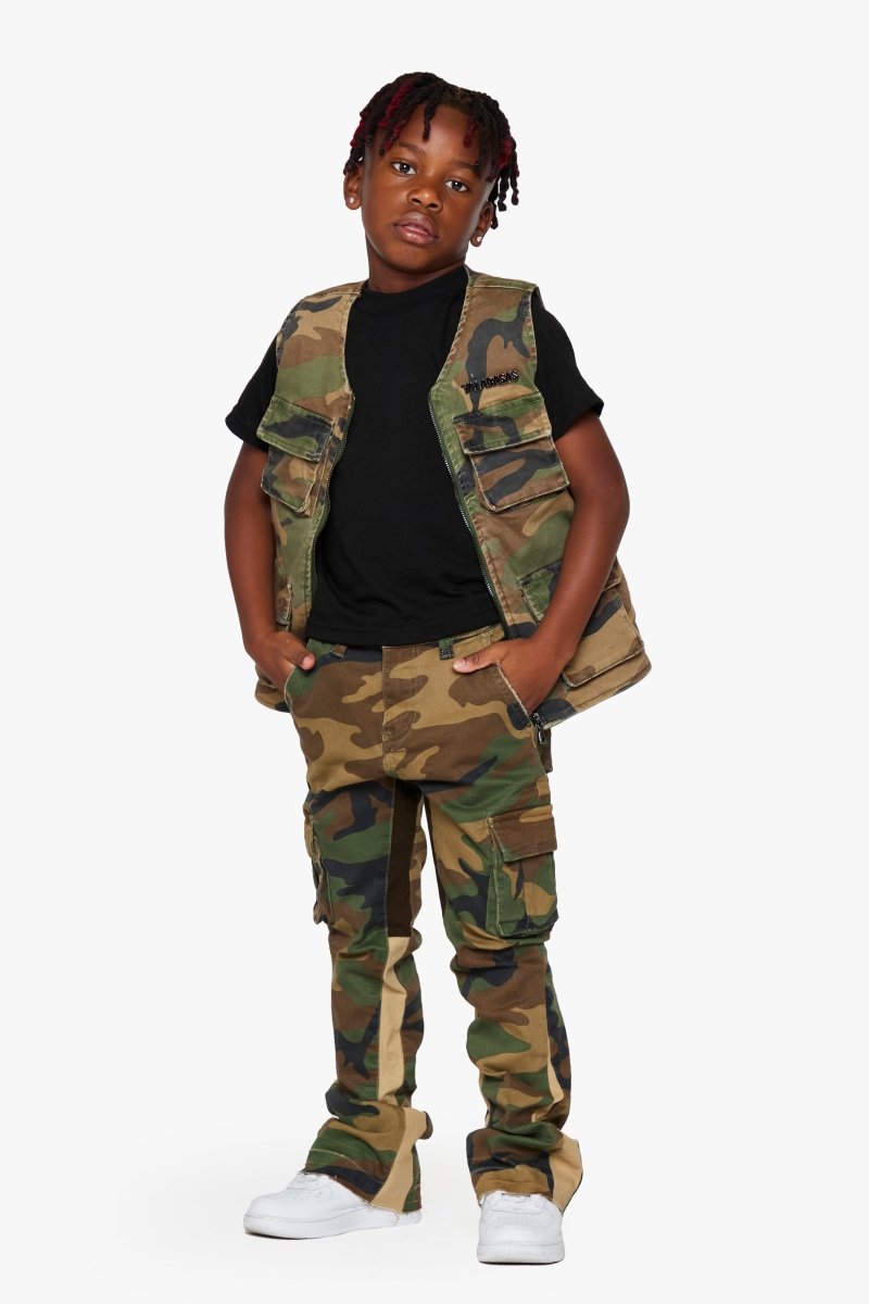 KIDS "BATTALION" - VEST FOILAGE GREEN - Valabasas