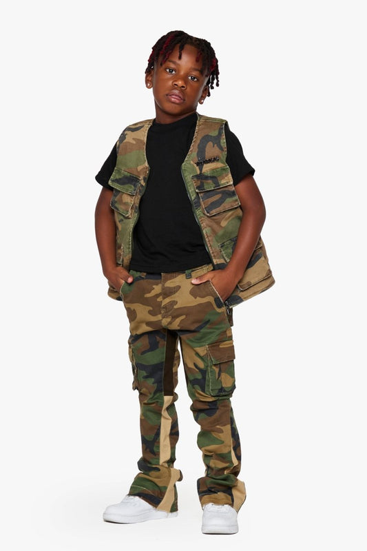 KIDS "BATTALION" - VEST FOILAGE GREEN - Valabasas