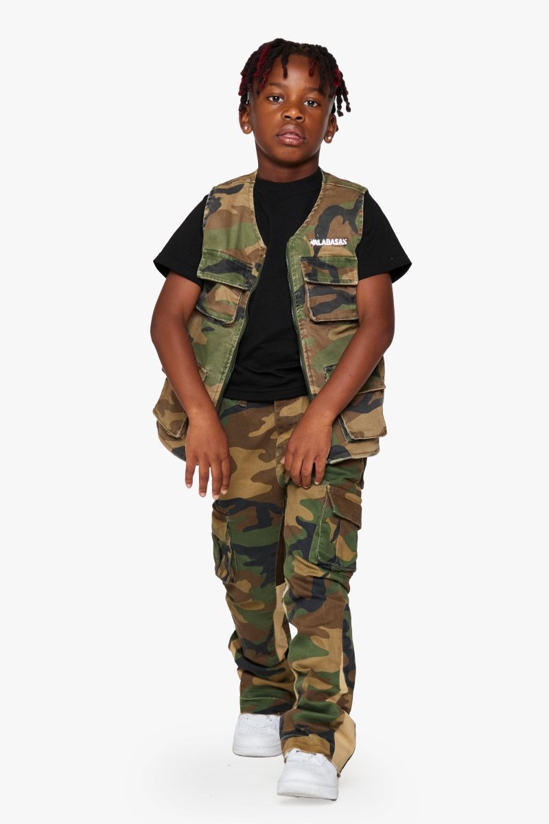 KIDS "BATTALION" - VEST FOILAGE GREEN - Valabasas