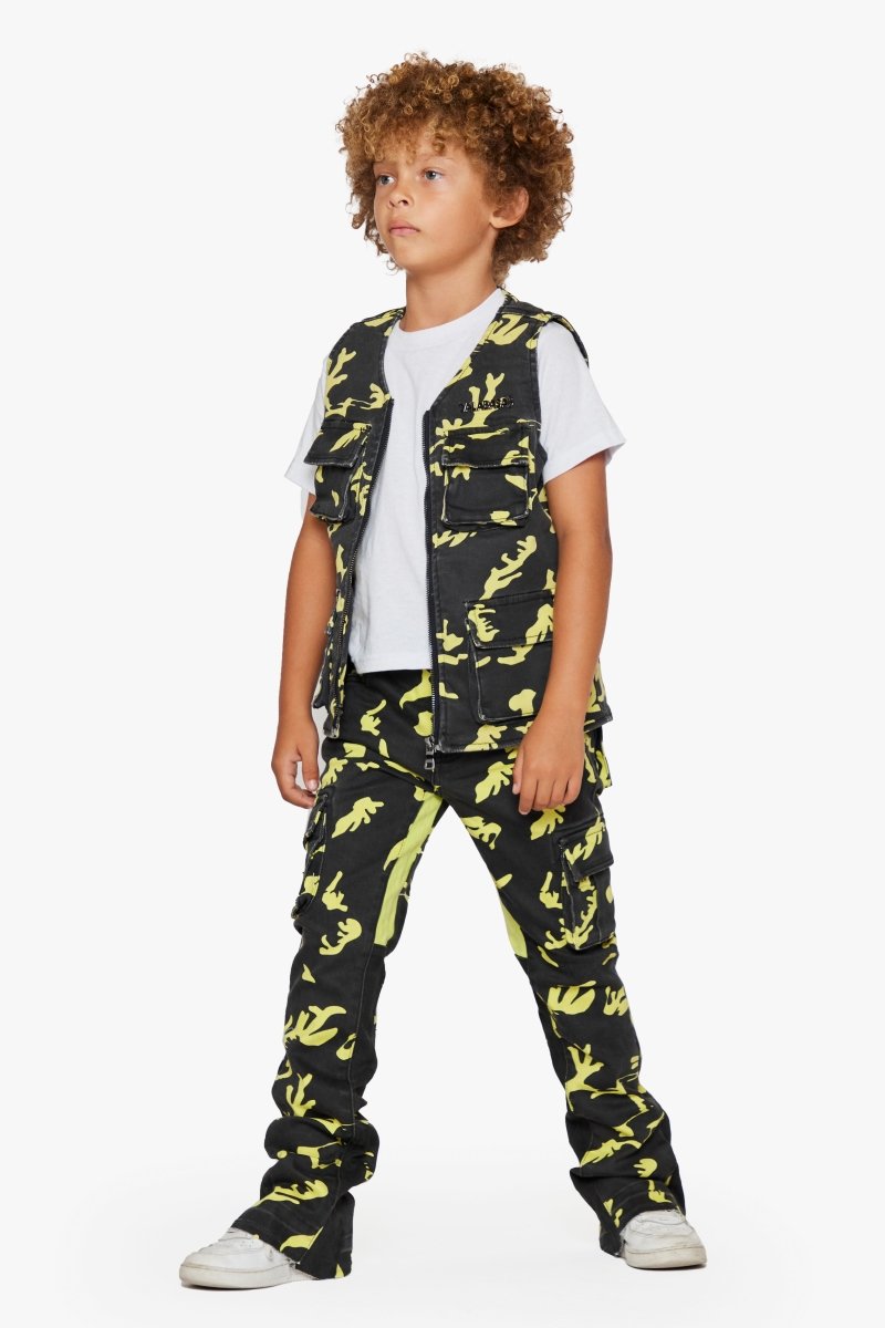 KIDS "BATTALION" VEST - NEON SHADOW - Valabasas