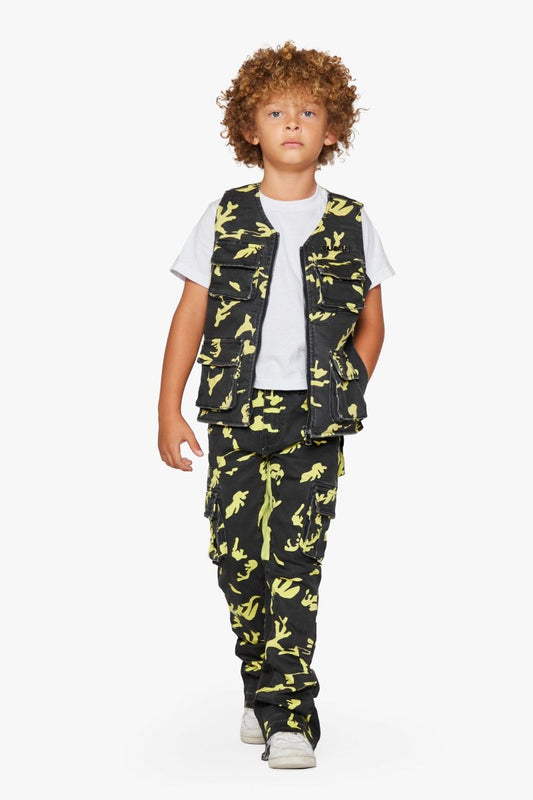 KIDS "BATTALION" VEST - NEON SHADOW - Valabasas