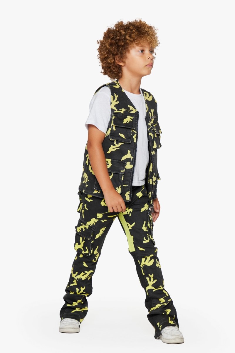 KIDS "BATTALION" VEST - NEON SHADOW - Valabasas