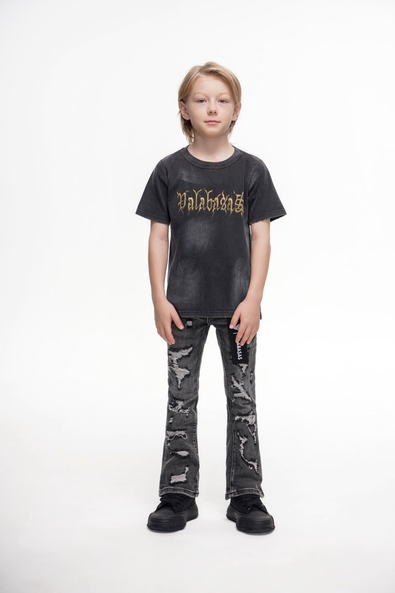 Kids Breach Stacked Grey - Valabasas
