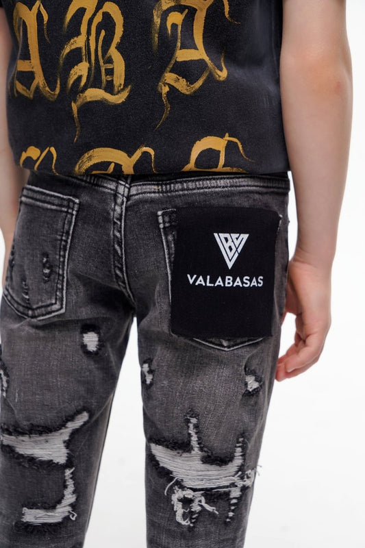 Kids Breach Stacked Grey - Valabasas