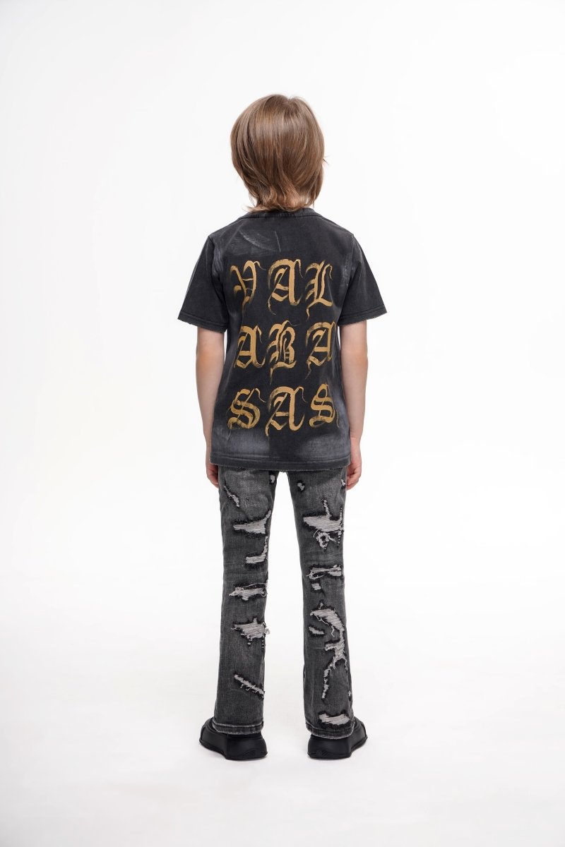 Kids Breach Stacked Grey - Valabasas
