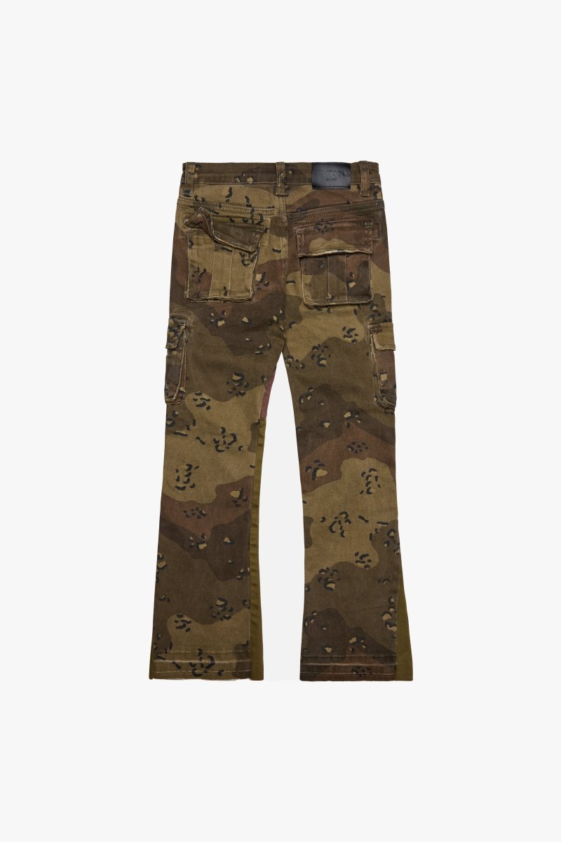 KIDS "COMMANDER" STACKED DENIM CROCODILE CAMO - Valabasas