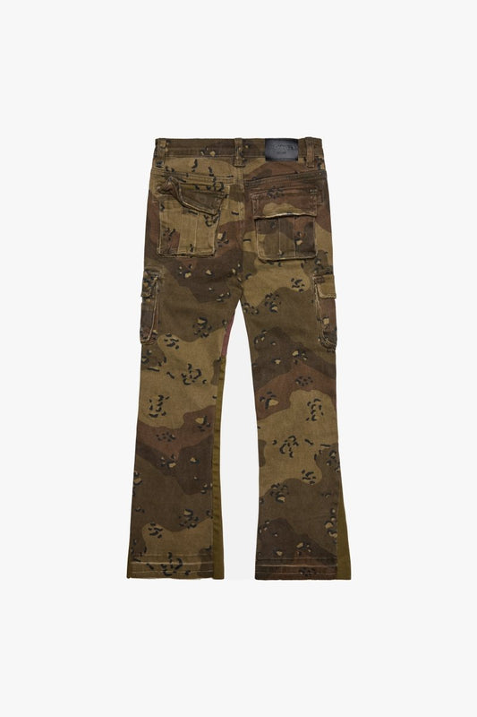 KIDS "COMMANDER" STACKED DENIM CROCODILE CAMO - Valabasas
