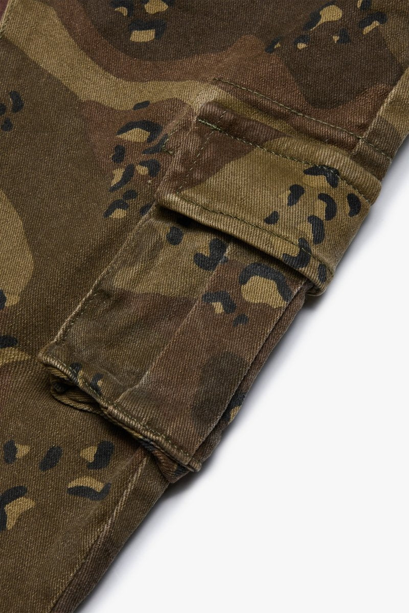 KIDS "COMMANDER" STACKED DENIM CROCODILE CAMO - Valabasas