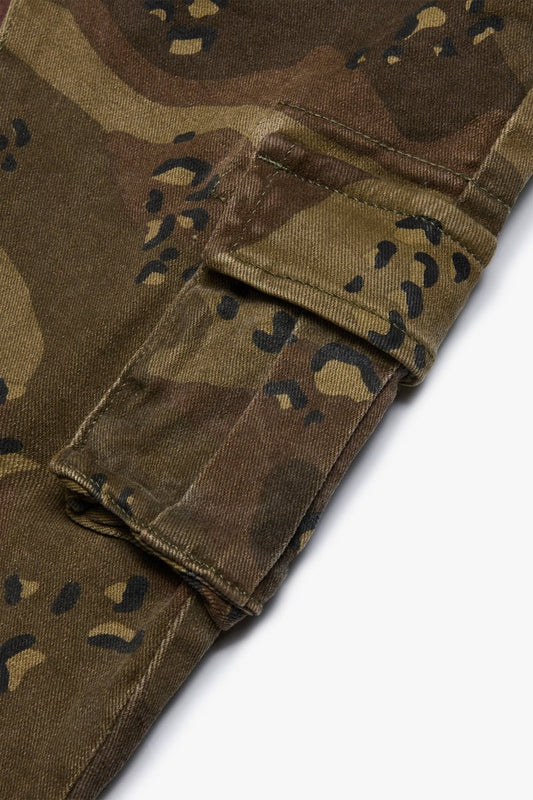KIDS "COMMANDER" STACKED DENIM CROCODILE CAMO - Valabasas