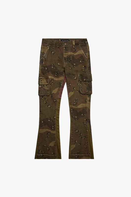 KIDS "COMMANDER" STACKED DENIM CROCODILE CAMO - Valabasas