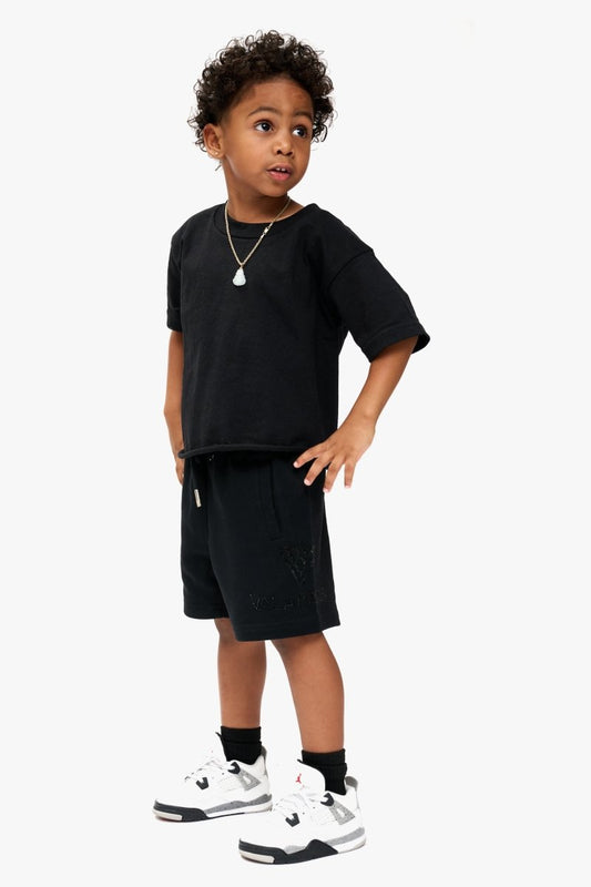 Kids Dunya Black Jorts - Valabasas